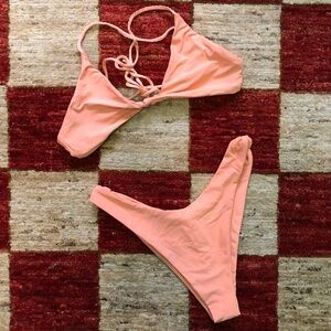 Skatie bikini set Peach Sarah Top sz S Suzanne Bottom sz M